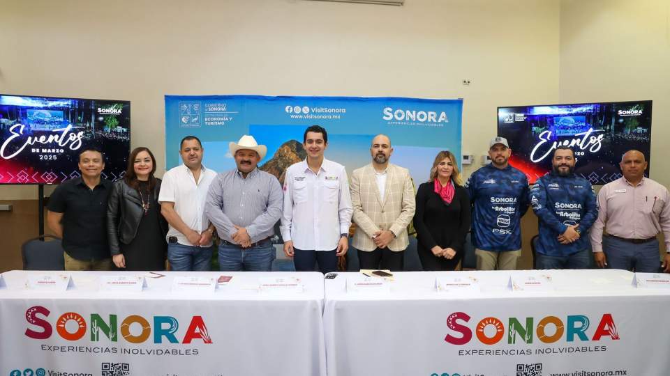 Presenta Gobierno de Sonora calendario de eventos turísticos de marzo 2025